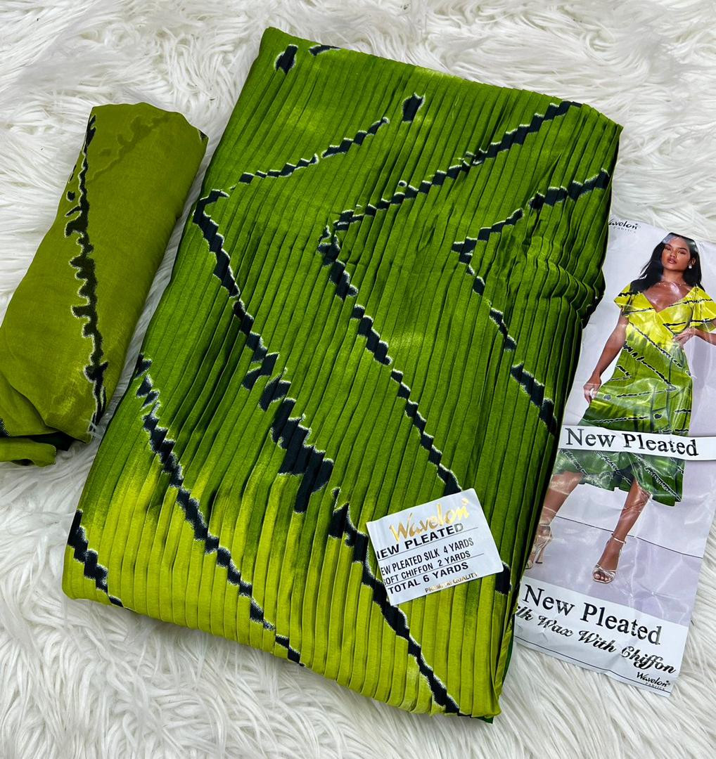 tissu soie Wavelon plissé