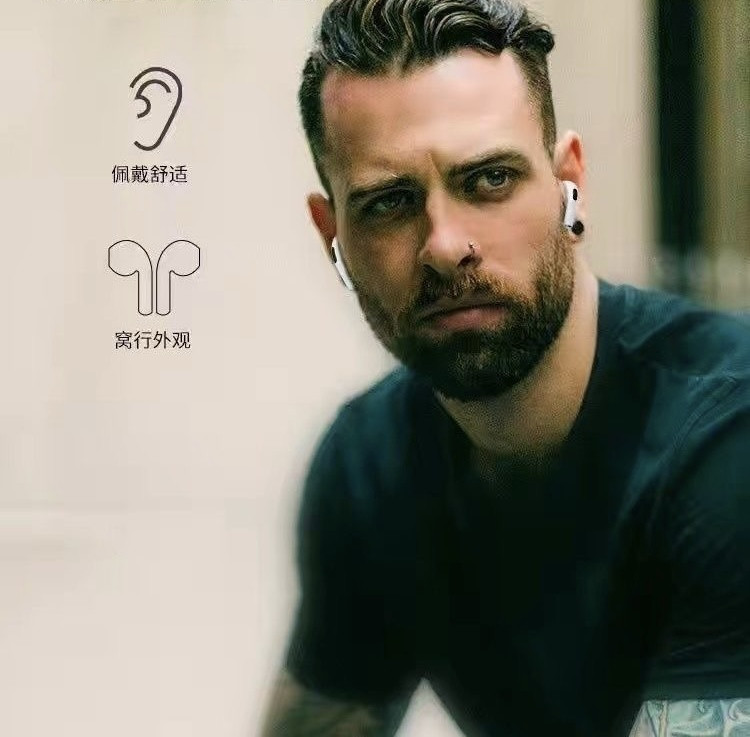 Airpods Bluetooth sans fil pro6 Mini ecouteurs anti bruit intra-auriculaire sport de haute qualité compatibel aux portables de marque OPPO Huawei vivo Iphone et autres