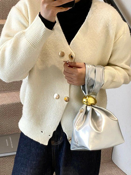 Petit sac à main plissé en cuir souple pour femme, mini pochette, sacs à main de soirée pour femme, designer de mode, tendance