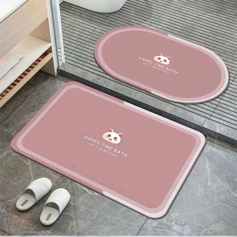 ComOne: 40*60cm Petit Tapis de sol moderne et minimaliste, absorbant, antidérapant, pour salle de bain, toilettes, chambre à coucher, porte d'entrée