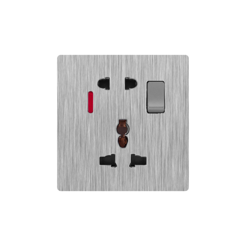 ComOne: Type 86 version internationale - Prise de courant multifonctionnelle universelle à cinq trous de Taiwan avec prise d'alimentation à double interface USB