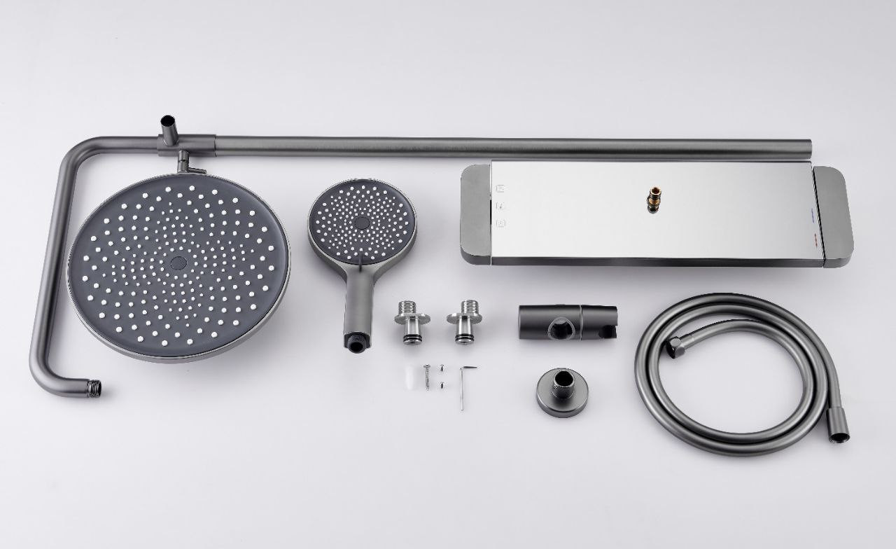 ComOne: Ensemble de douche au design classique iPhone5 Douyin diffusion en direct avec paiement pomme de douche booster de douche à trois fonctions